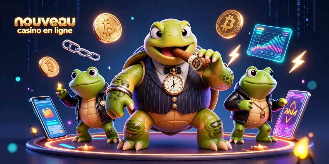 Découvrez un nouveau casino en ligne avec une ambiance unique, mettant en scène une tortue des temps anciens et des grenouilles dans une aventure palpitante.