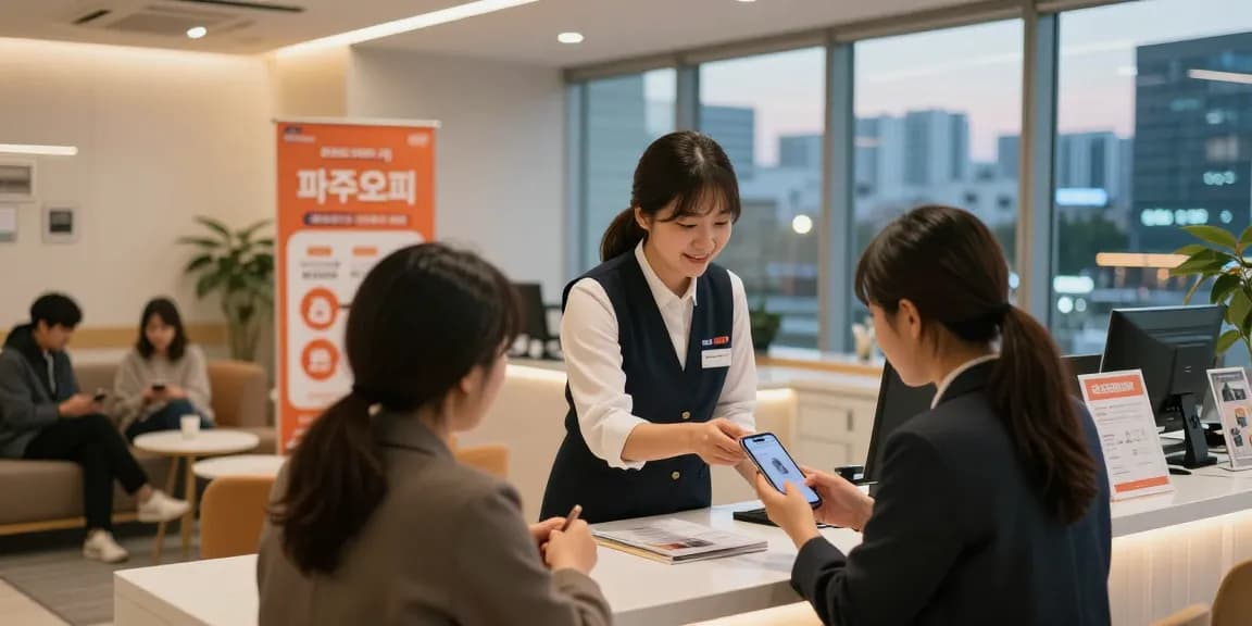 Experience 파주오피 services with friendly staff in a modern urban setting.