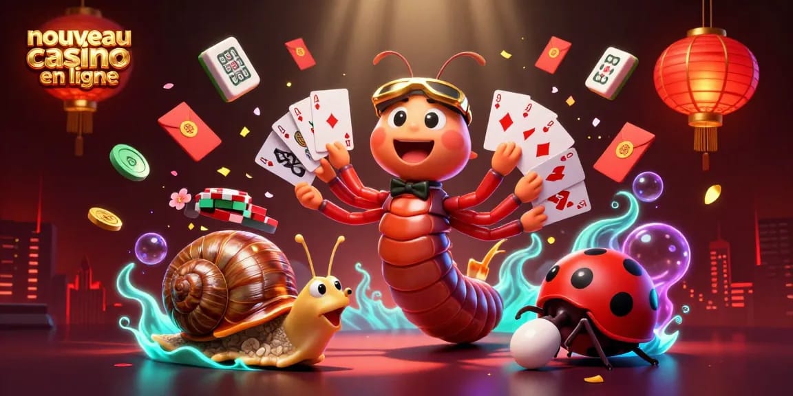 Gagnez avec le nouveau casino en ligne grâce à des illustrations dynamiques et colorées.