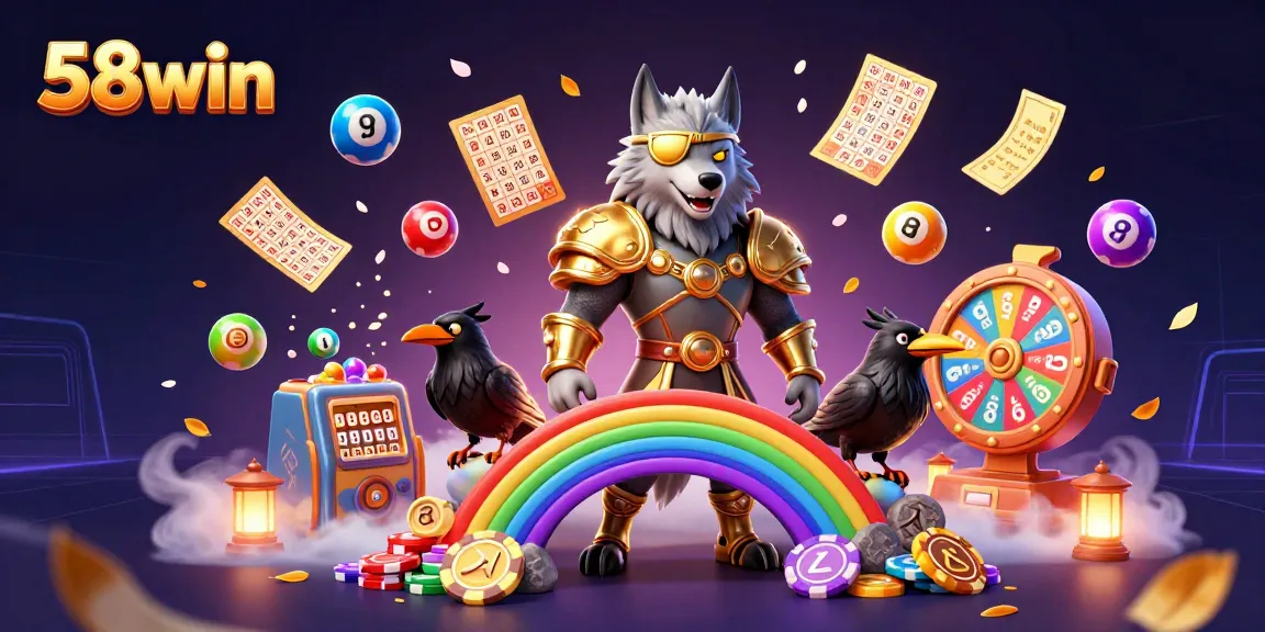 Experience winning thrills at 58win with vibrant casino graphics and dynamic gameplay elements.