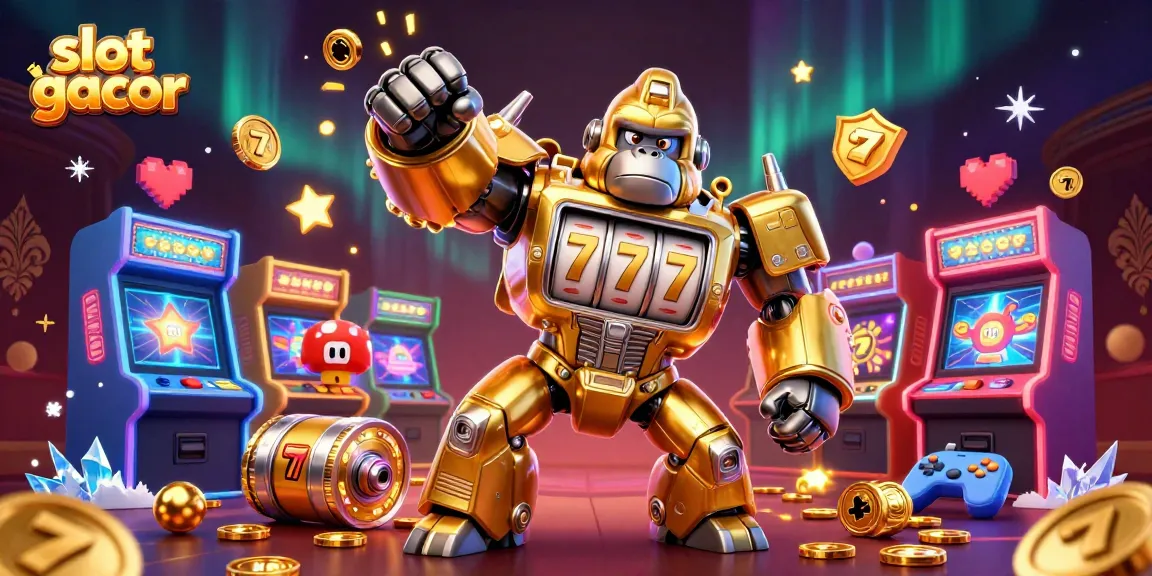 Menang besar dengan slot gacor terbaru, tampilkan gorila emas transformator di mesin slot