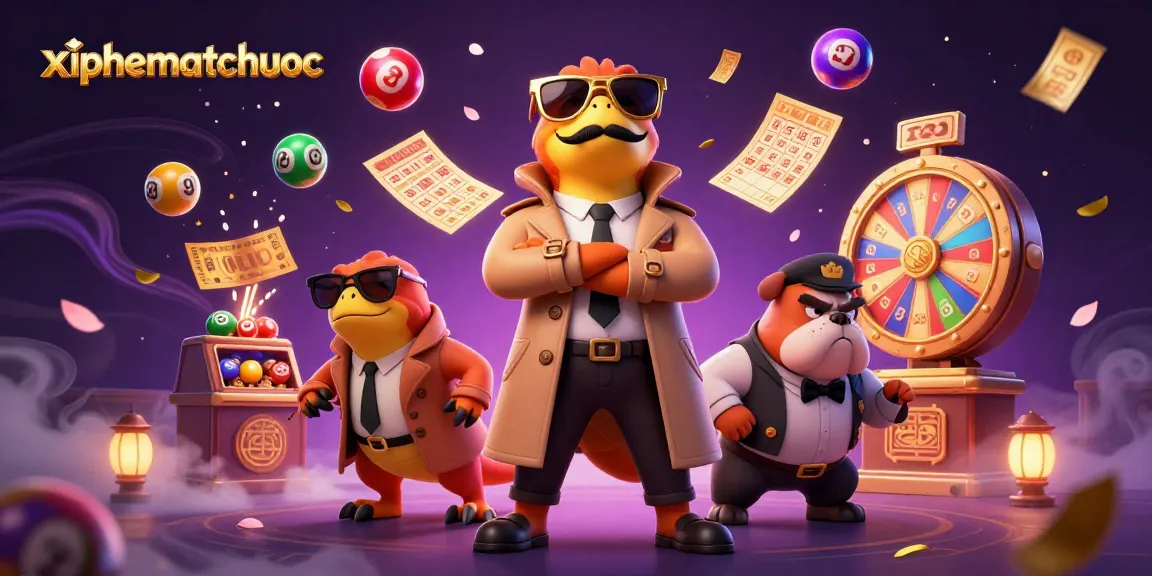 Experience the excitement of xiphematchuoc with vibrant lottery balls and dynamic casino elements.
