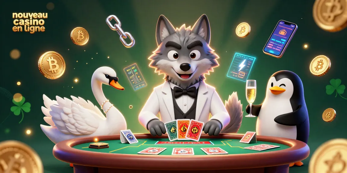 Jouer dans un nouveau casino en ligne avec un loup, un cygne et un pingouin sophistiqué.