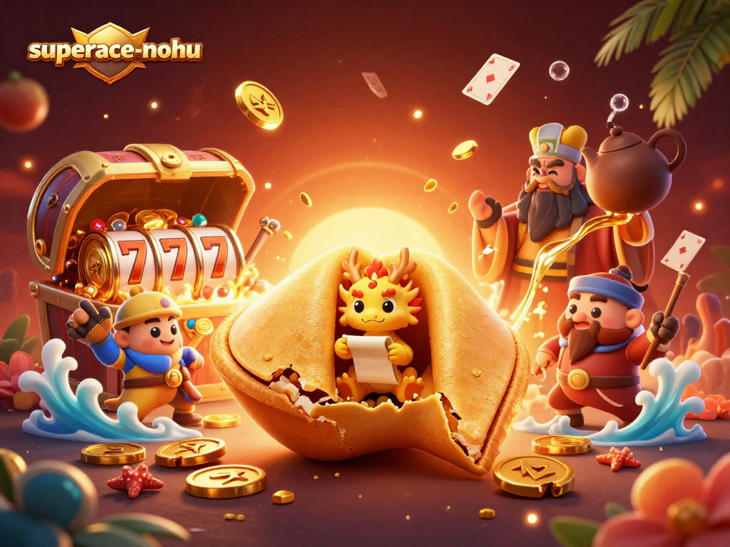 Spin the reels with superace-nohu's thrilling elements and vibrant gold-themed characters.