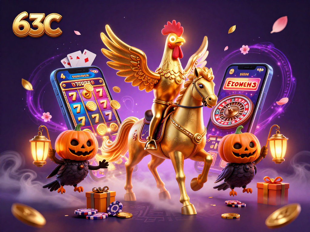 Jogue slots emocionantes no 63C com elementos de cassino vibrantes e criativos.