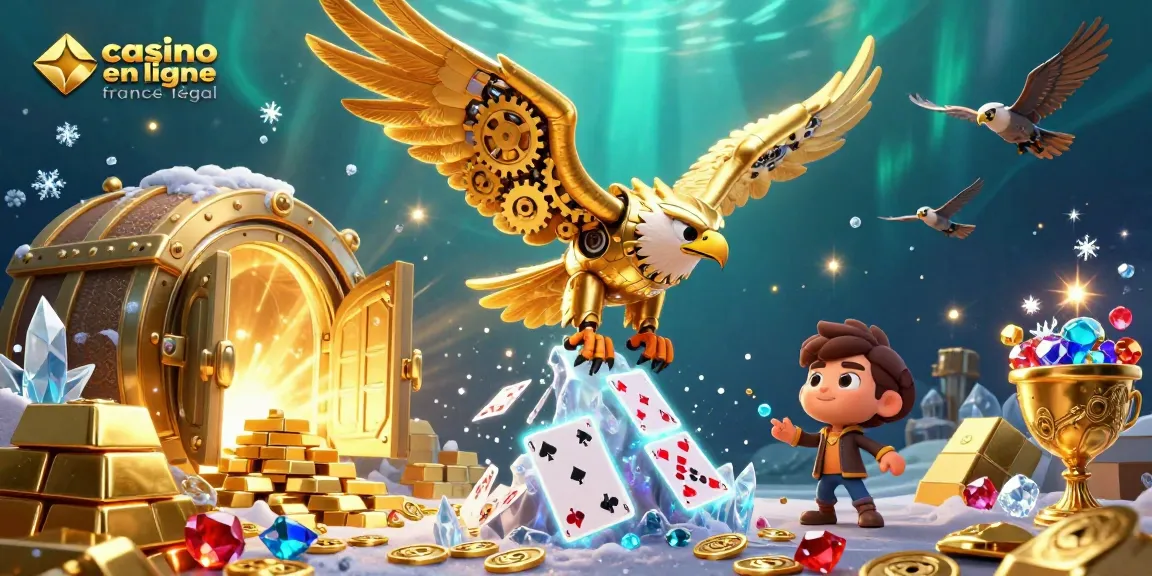 Plongez dans l'univers du casino en ligne France légal avec des personnages 3D captivants et des trésors brillants.