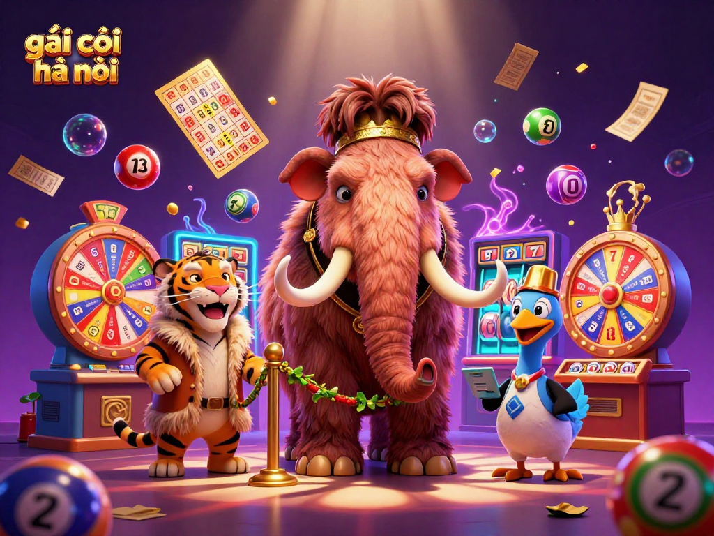 Play exciting games at gái gọi hà nội with dynamic lottery balls and a vibrant casino scene.
