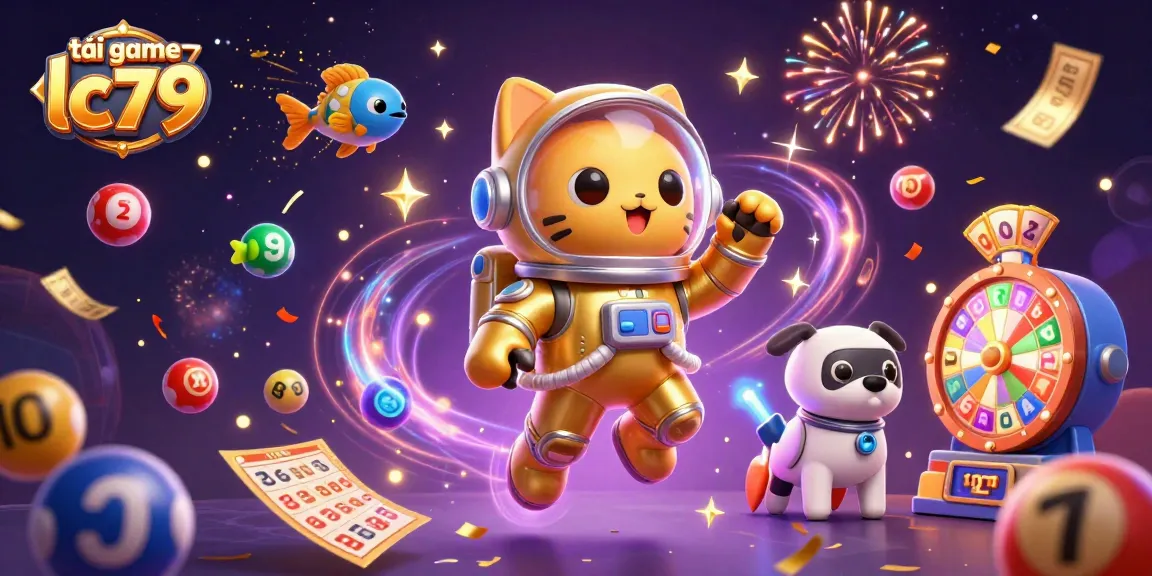 Tải game lc79 cùng với hình ảnh vui nhộn của một chú mèo phi hành gia trong không gian