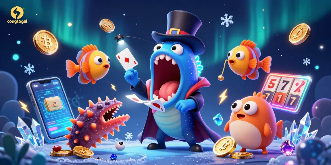 Engage in congtogel strategies with a vibrant 3D illustration showcasing magical characters and casino elements.