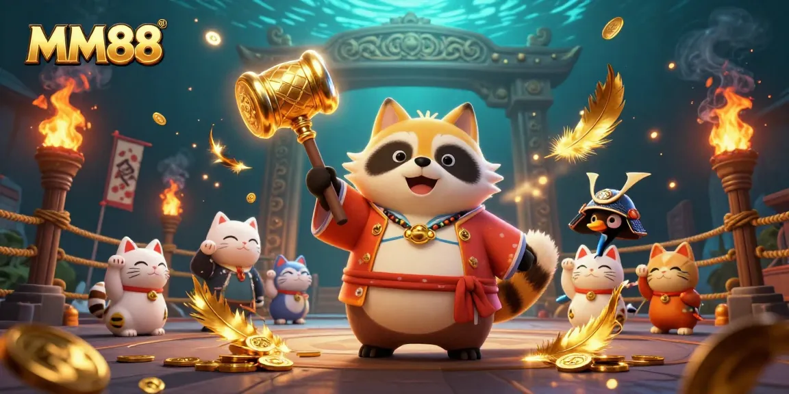 Engage in thrilling gameplay at MM88 with vibrant characters and stunning casino elements.