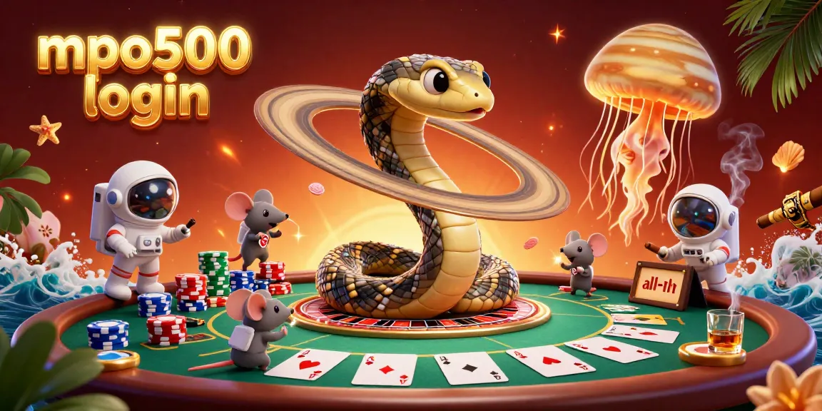 Experience mpo500 login excitement with cosmic dealer scenes full of action.
