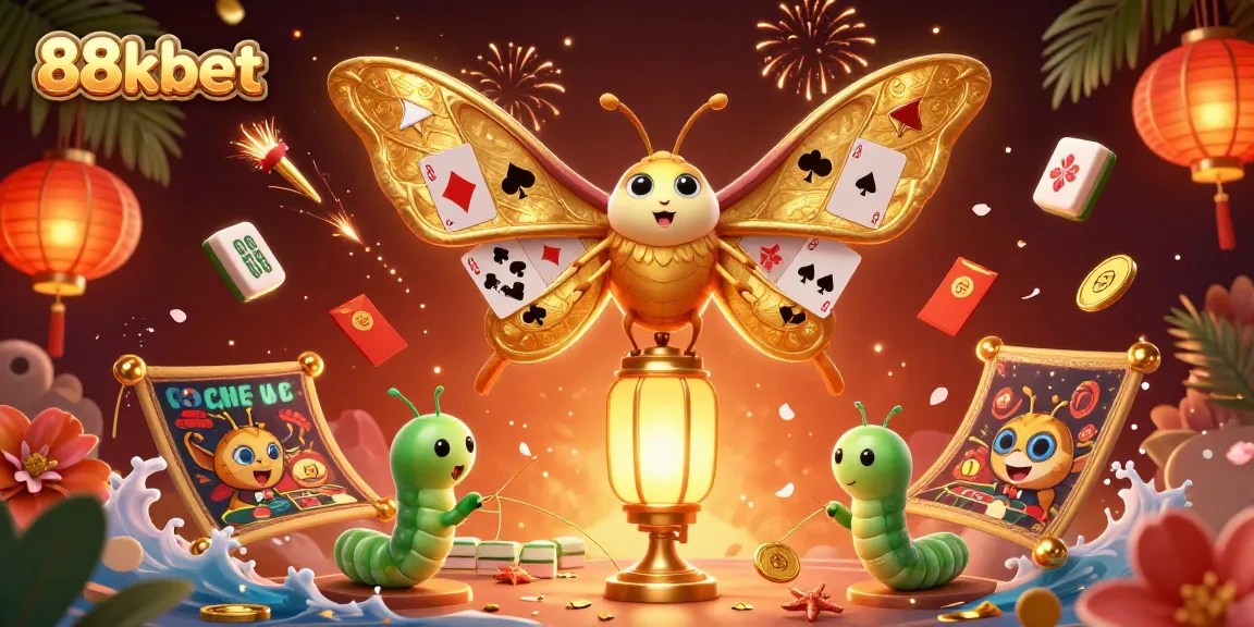 Experience the thrill of 88kbet with vibrant casino scenes, engaging games, and festive elements.