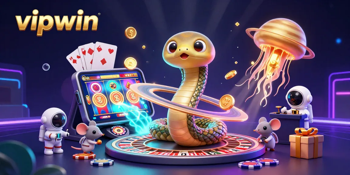 Experience thrill and excitement with vipwin, as astronaut mice place bets on a cosmic roulette wheel!