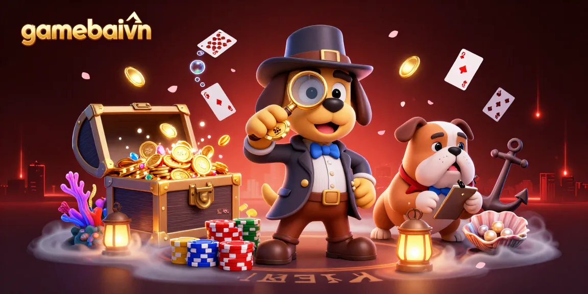 Engage in thrilling poker strategies with gamebaivn while detectives search for the ultimate treasure.