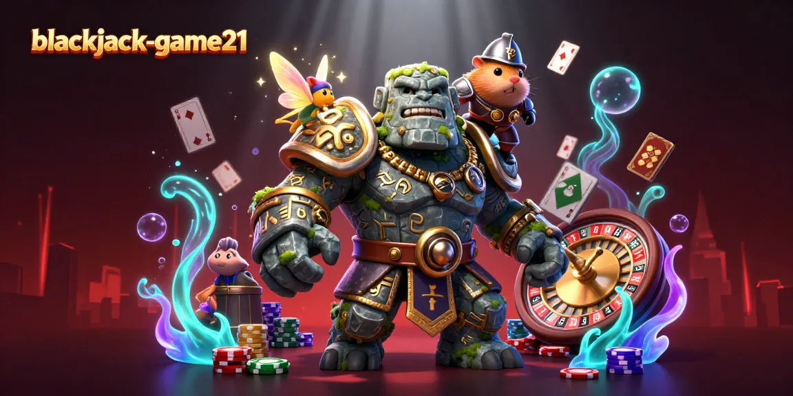 Experience excitement at blackjack-game21 with 3D characters and casino elements galore!