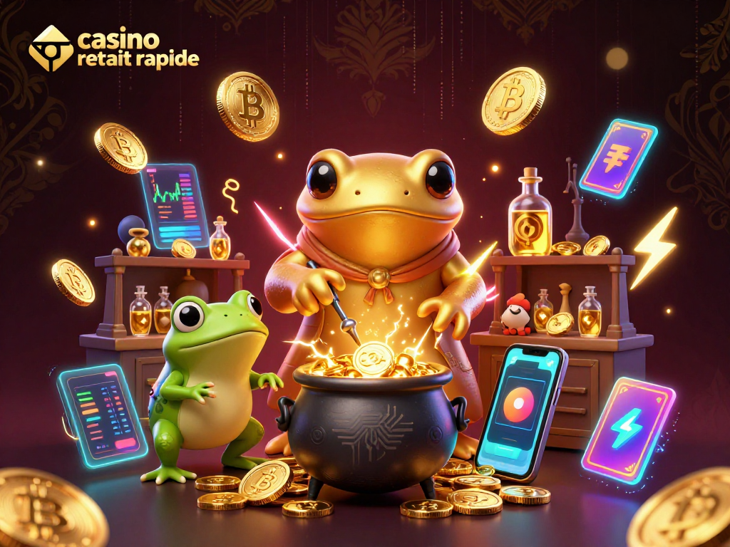 Jouez à retrait rapide de casino avec des gains instantanés et des pièces en cryptomonnaies.