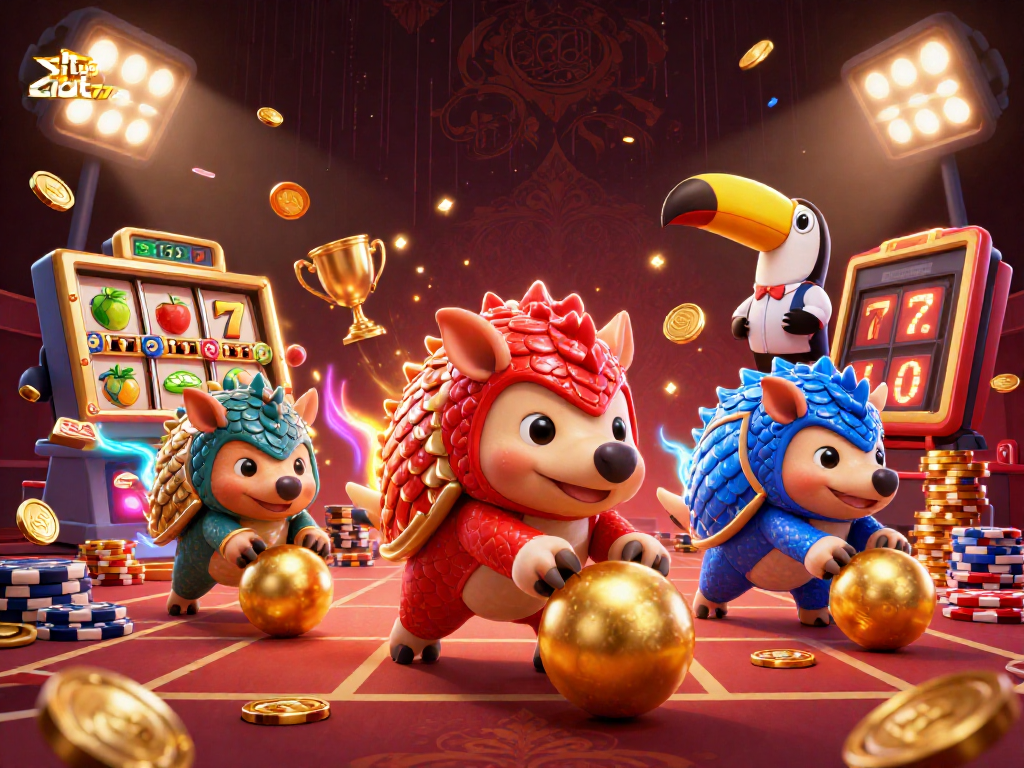 Engage with situs slot777 for thrilling jackpot experiences featuring animated 3D pangolins.
