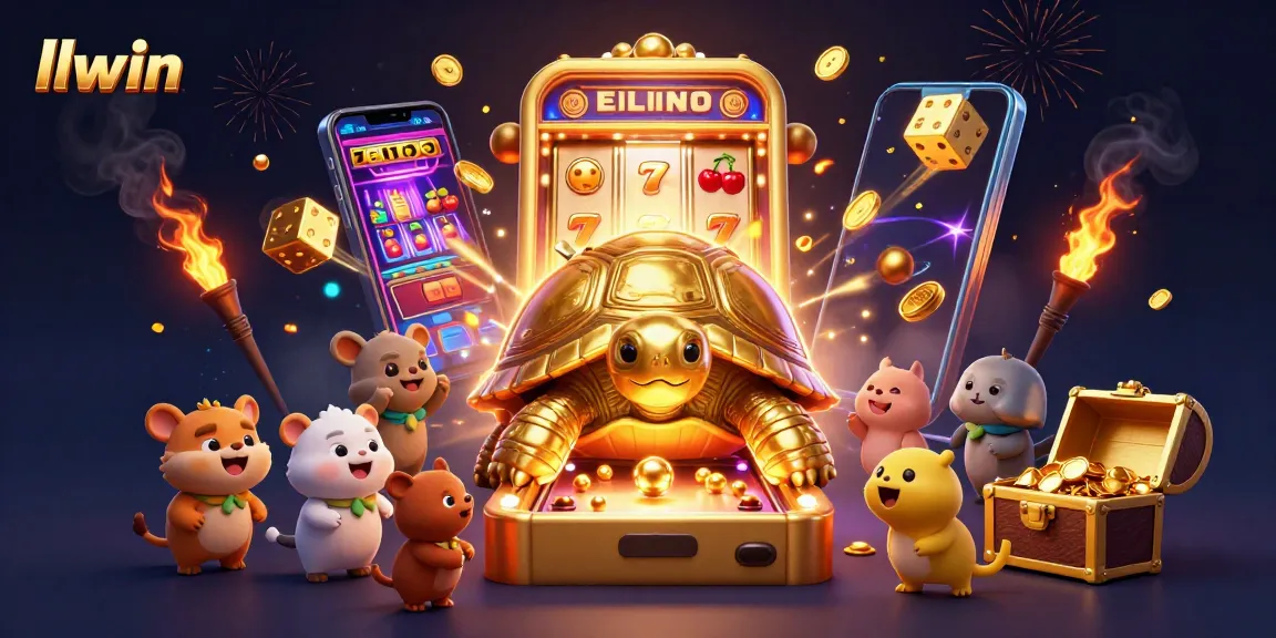 Experience thrilling gameplay at llwin with a dynamic 3D casino scene bursting with excitement.