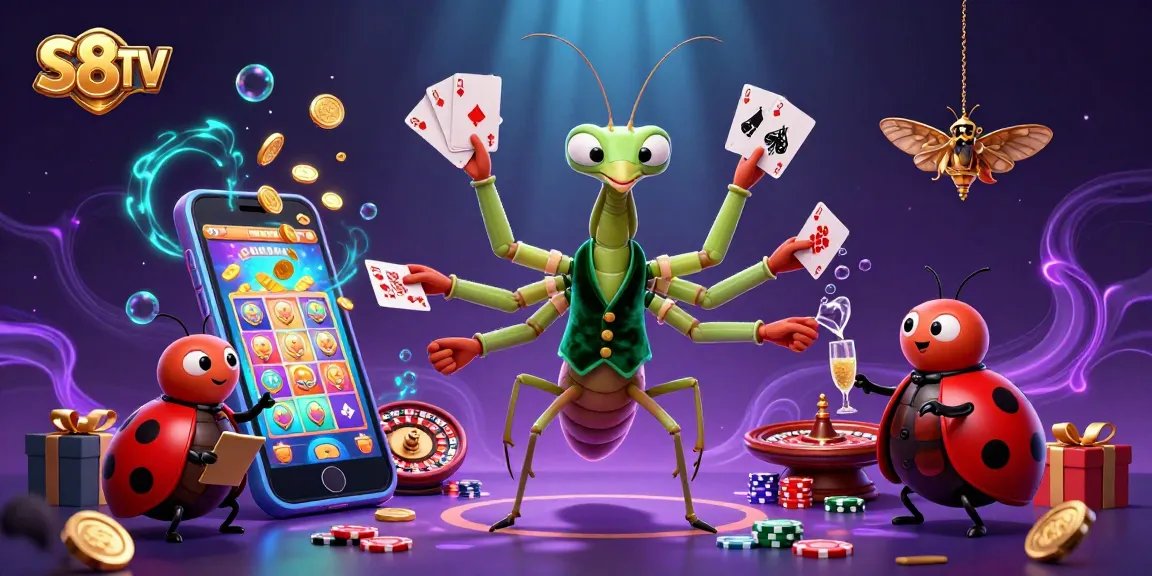 S8TV showcases thrilling live betting action with vivid 3D cartoon characters in a vibrant casino scene.