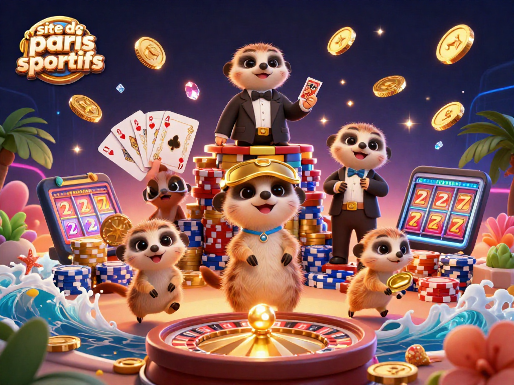 Gagnez avec les paris sportifs sur un site de paris sportifs animé par des suricates et des éléments de casino.