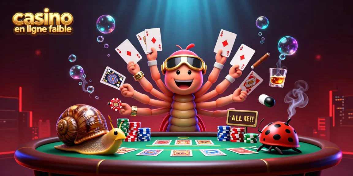 Jouer dans un casino en ligne fiable avec des personnages 3D animés autour d'une table de poker.