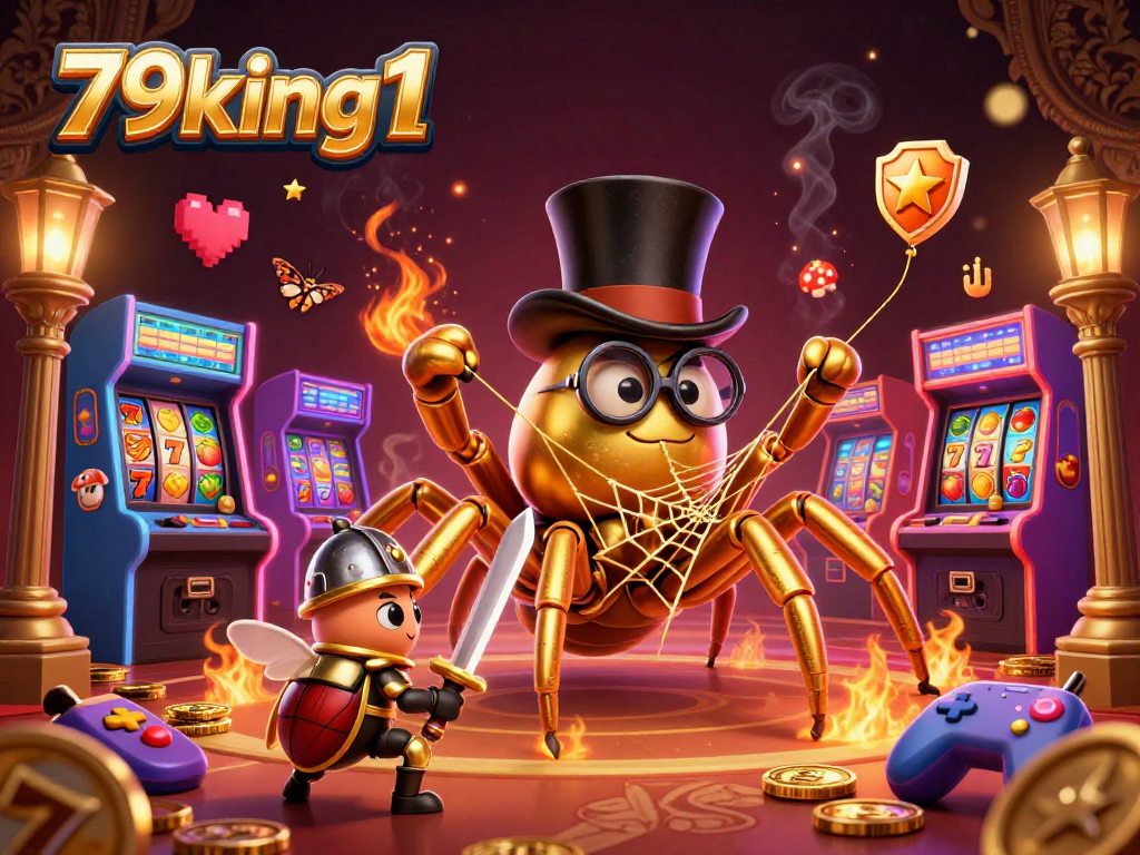 Engage with 79king1's thrilling casino adventure featuring vibrant characters and gaming elements.