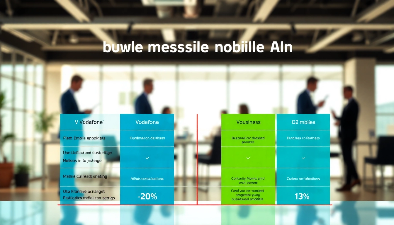 Compare Vodafone vs O2 business mobile plans featuring key differences and features.