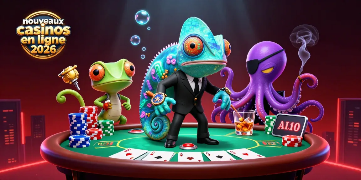 Vivez l'expérience des nouveaux casinos en ligne 2026 avec cet agent secret caméléon et une pieuvre malveillante.