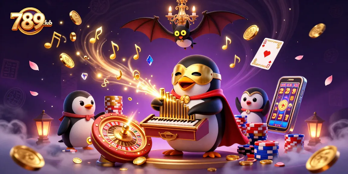 Join the excitement at 789club with a dazzling 3D illustration showcasing casino games and action.