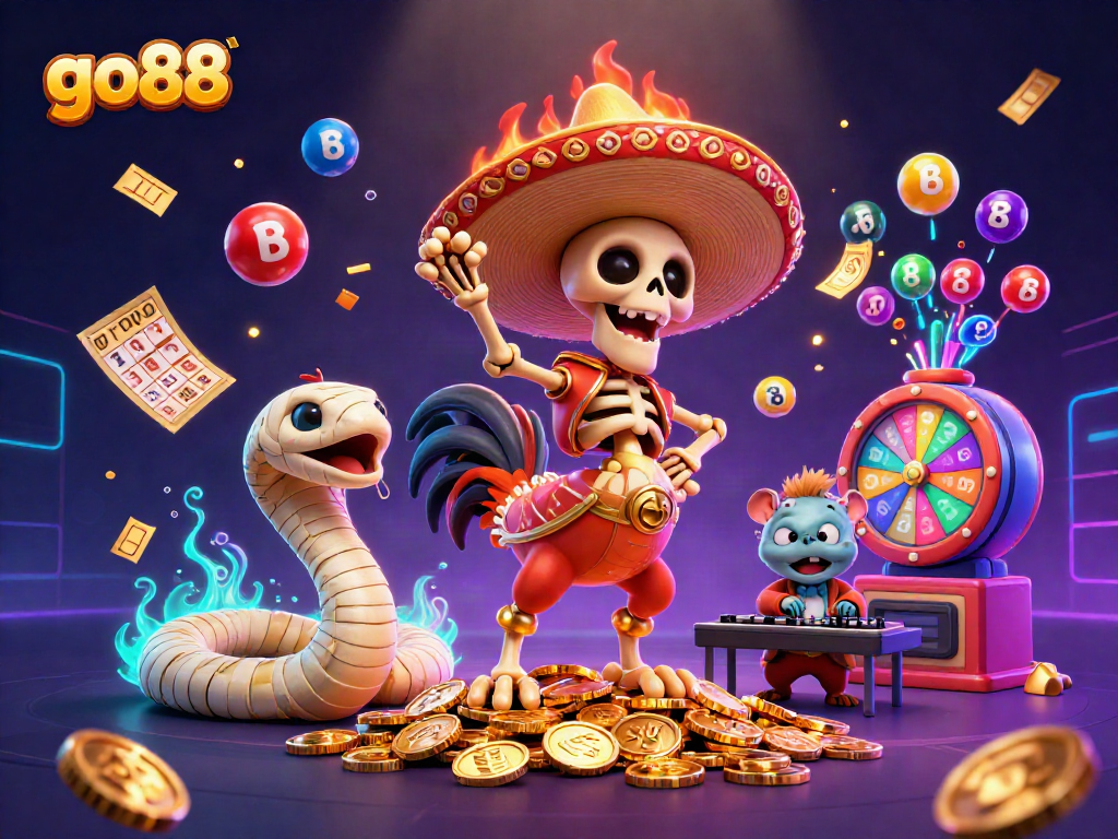 Experience exciting gameplay with go88, featuring vibrant characters and dynamic elements in an online casino scene.