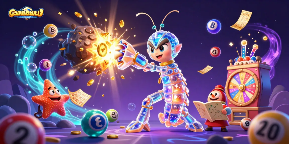 Experience the thrill of the gamebaidangian as the galactic samurai triumphs amidst a shower of gems.