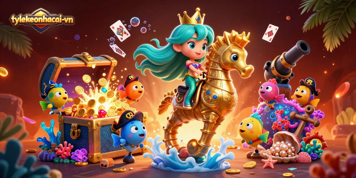 Engage with the vibrant tylekeonhacai-vn mermaid-themed casino adventure showcasing treasure and excitement.
