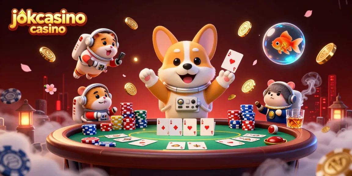 Experience the vibrant jokacasino casino atmosphere with a playful space-themed scene featuring animated characters.