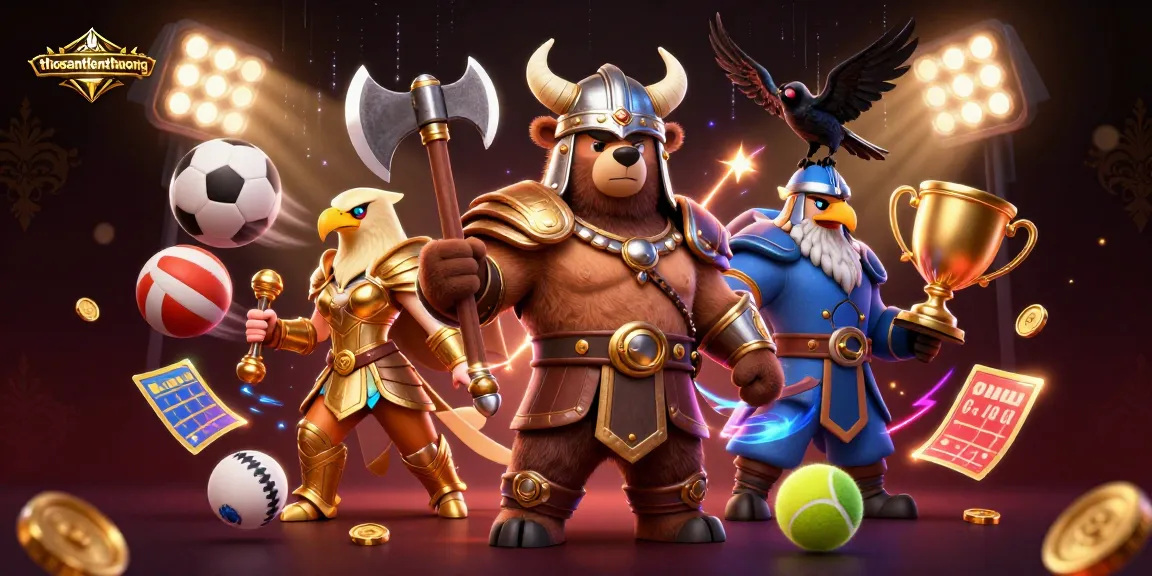 Experience thrilling gameplay with thosantienthuong in a vibrant 3D scene featuring action-packed casino elements.