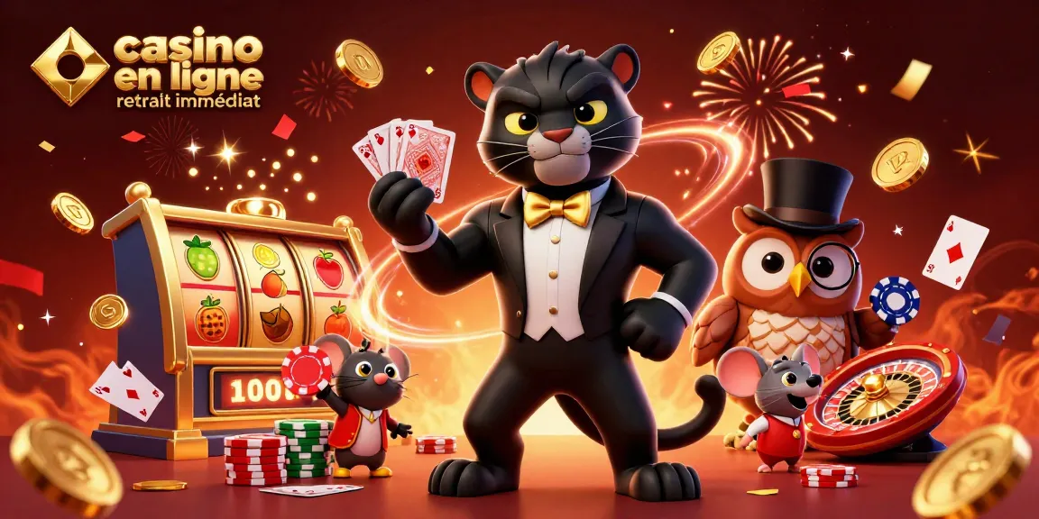 Profitez de gains instantanés sur un casino en ligne retrait immédiat avec ce tableau vivant de personnages.