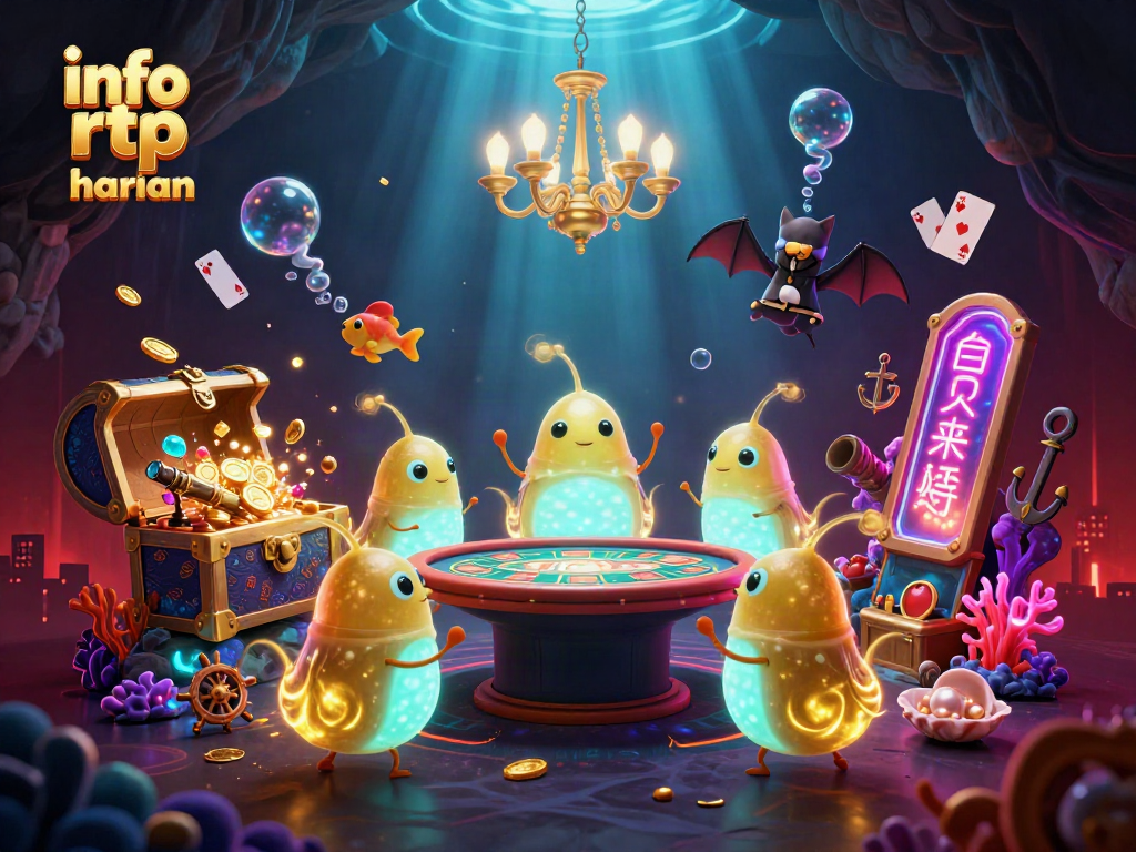 Engage with info rtp harian while enjoying vibrant casino scenes illuminated by glowworms.