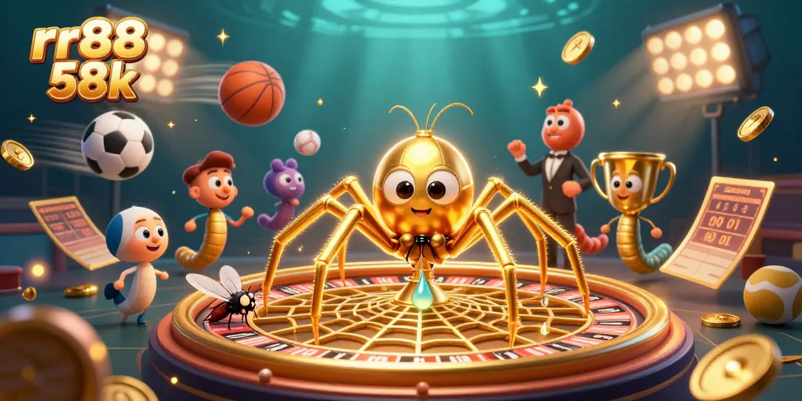 Engage with rr88 58k as thrilling bets collide in a vibrant 3D casino scene with dynamic sports elements.